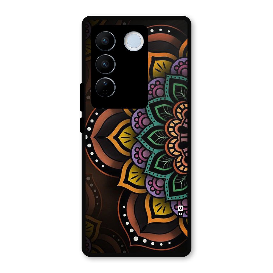 Mandala Artist Metal Back Case for Vivo V27 Pro