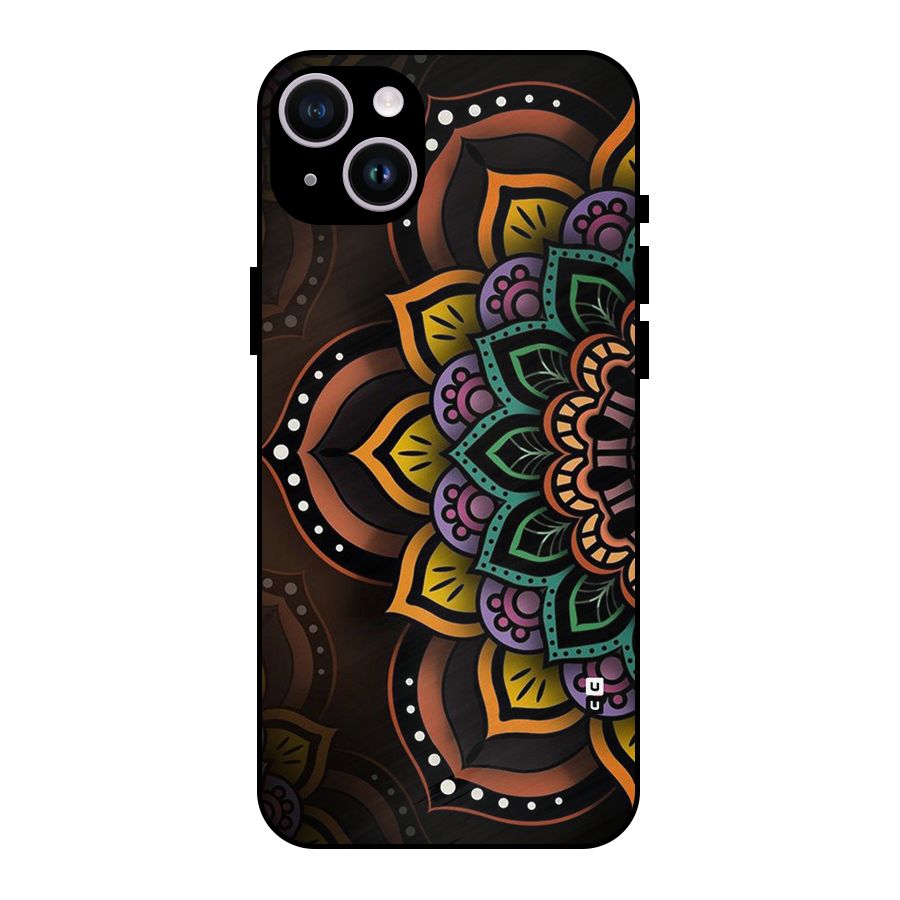 Mandala Artist Metal Back Case for iPhone 14 Plus