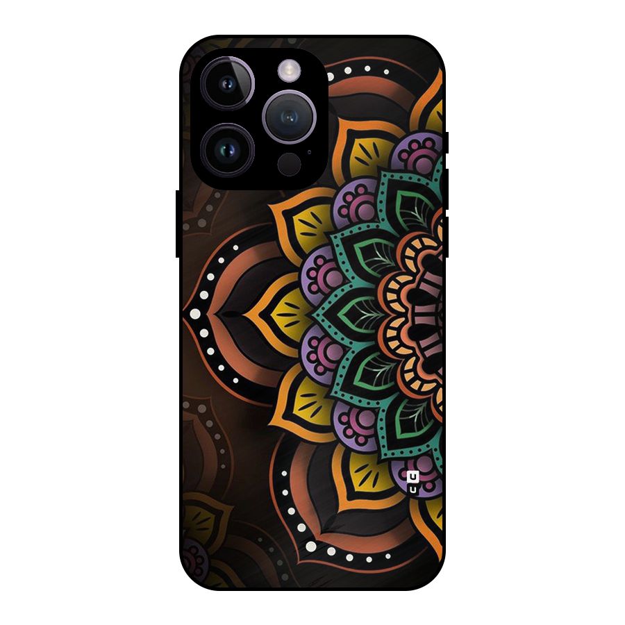 Mandala Artist Metal Back Case for iPhone 14 Pro Max