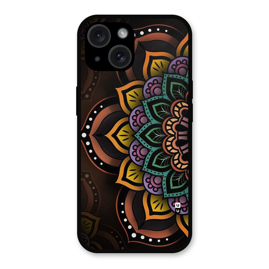 Mandala Artist Metal Back Case for iPhone 15