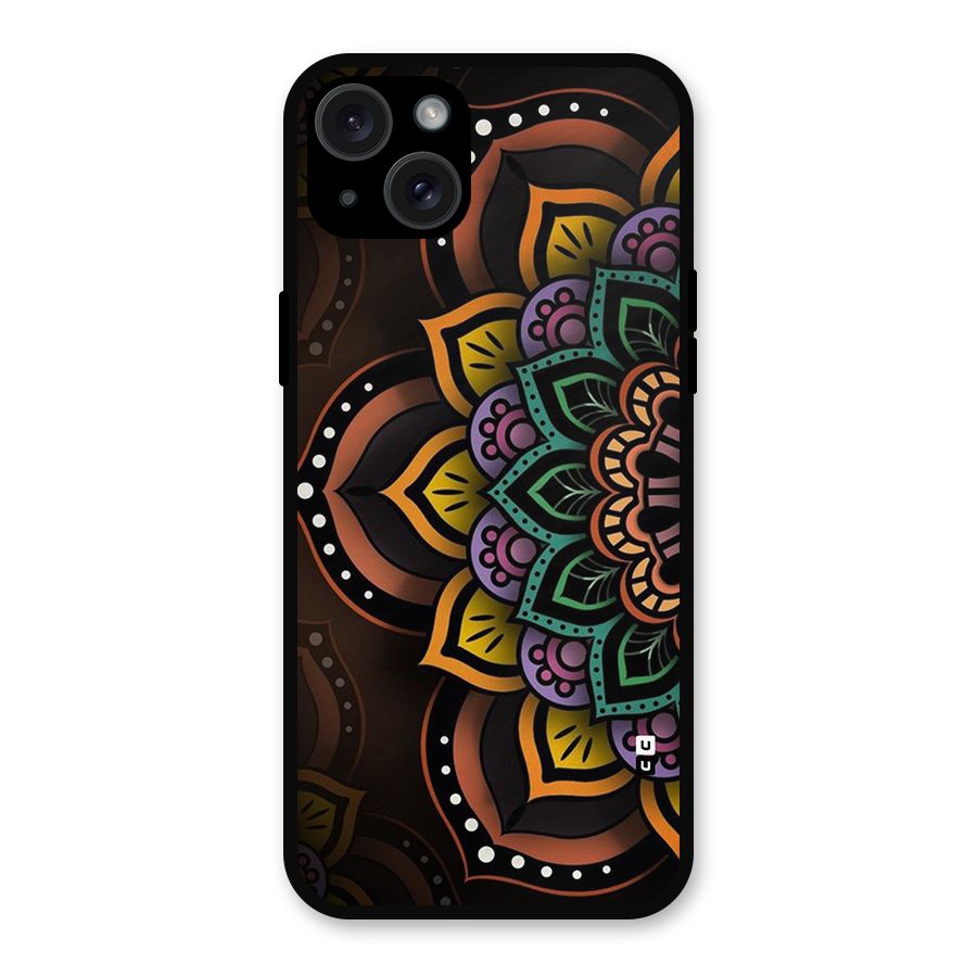 Mandala Artist Metal Back Case for iPhone 15 Plus