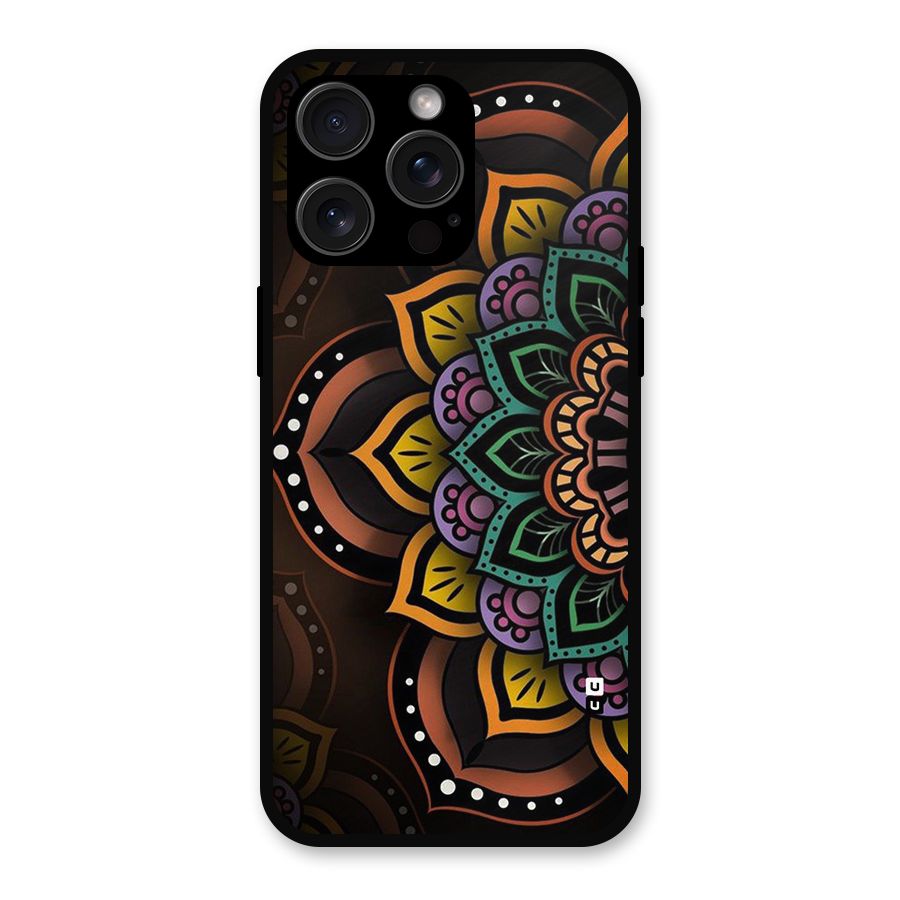 Mandala Artist Metal Back Case for iPhone 15 Pro Max