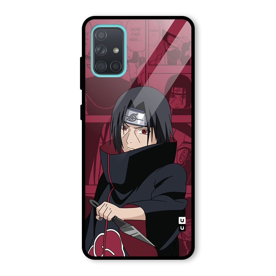Mang Itachi Glass Back Case for Galaxy A71