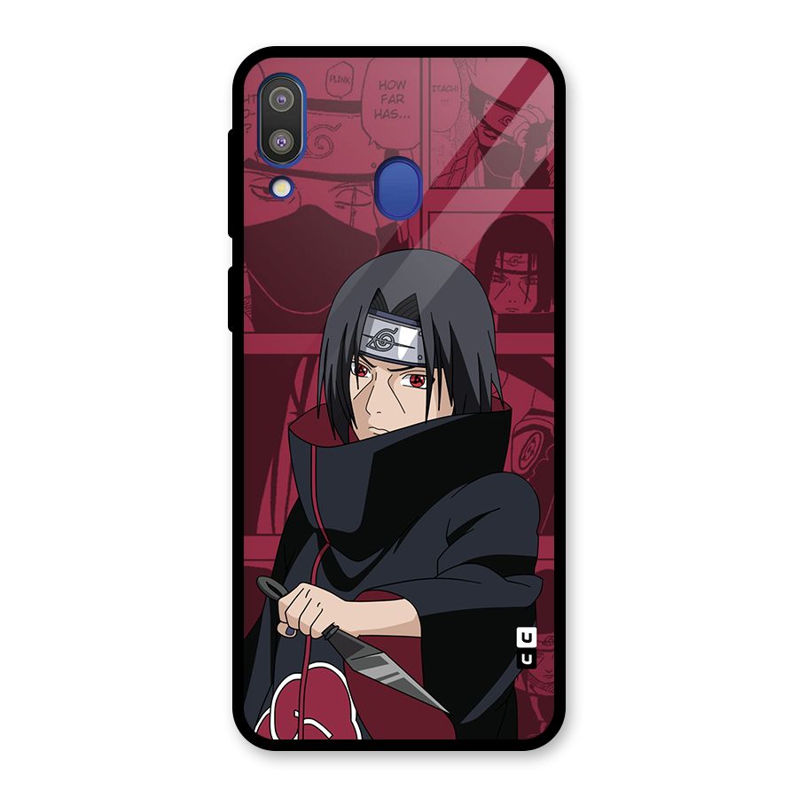Mang Itachi Glass Back Case for Galaxy M20