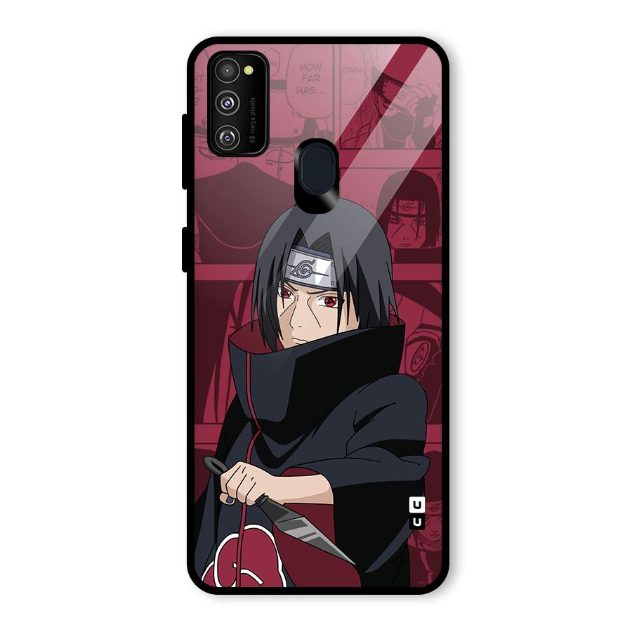 Mang Itachi Glass Back Case for Galaxy M30s