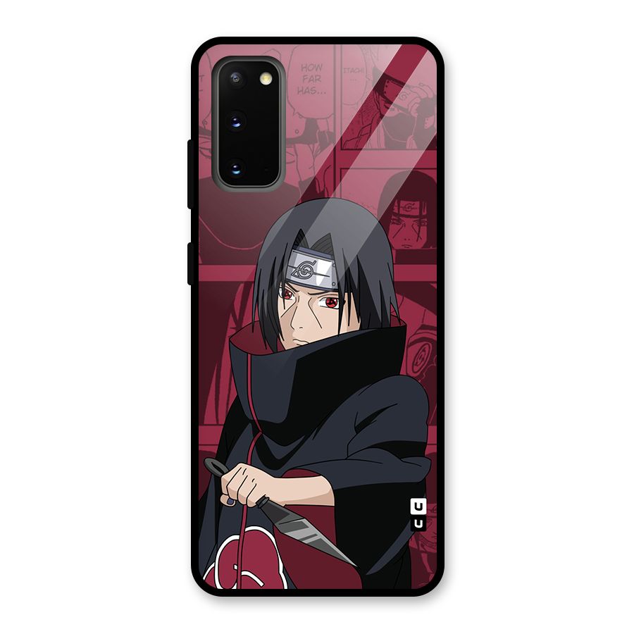 Mang Itachi Glass Back Case for Galaxy S20