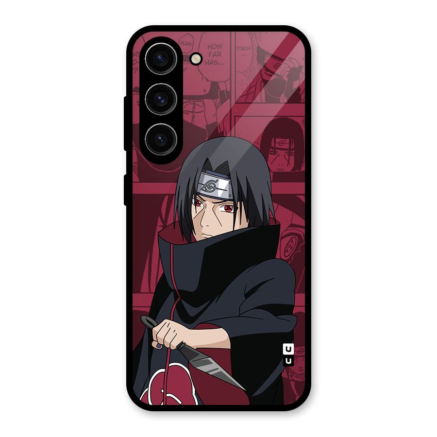 Mang Itachi Glass Back Case for Galaxy S23
