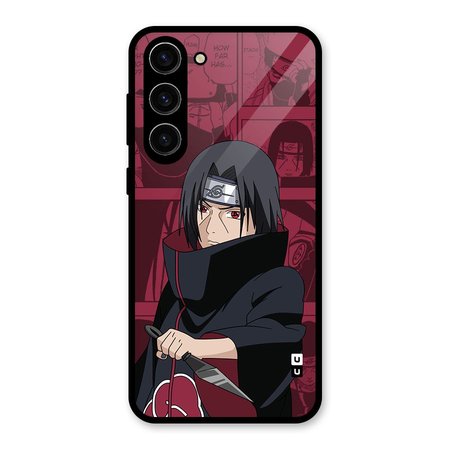 Mang Itachi Glass Back Case for Galaxy S23 Plus
