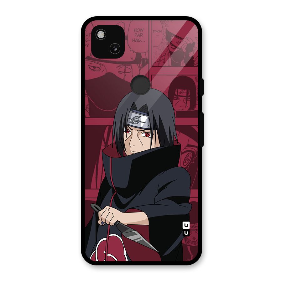 Mang Itachi Glass Back Case for Google Pixel 4a