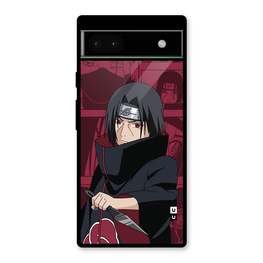 Mang Itachi Glass Back Case for Google Pixel 6a