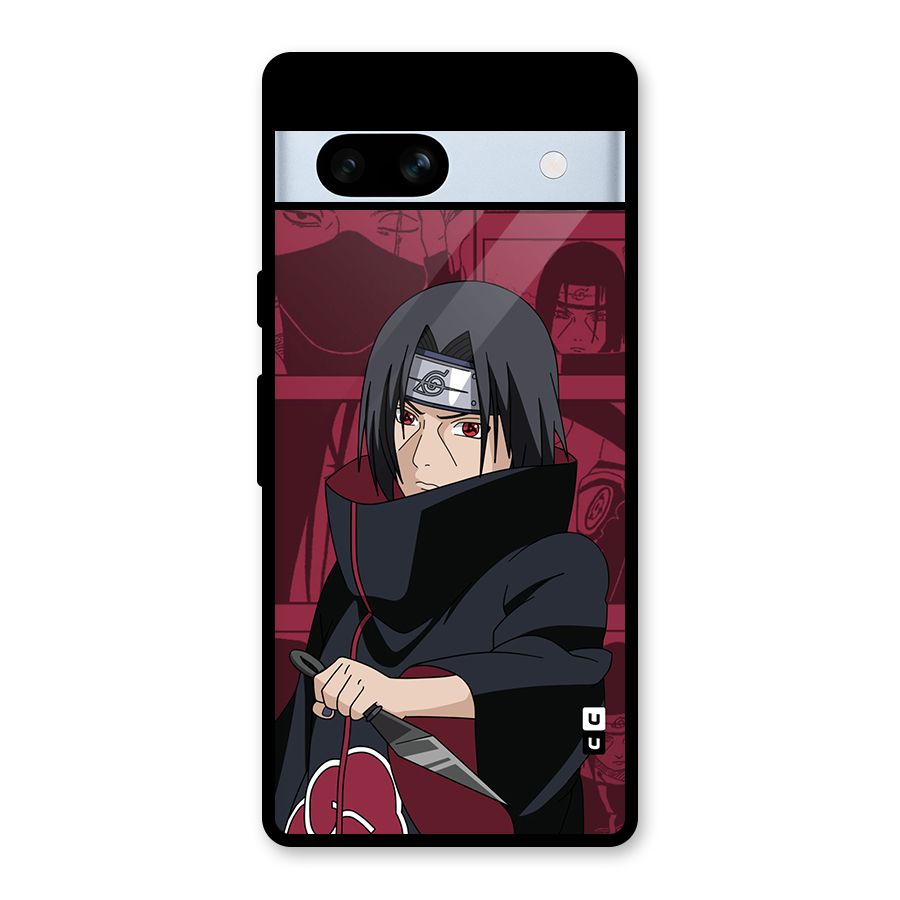Mang Itachi Glass Back Case for Google Pixel 7a