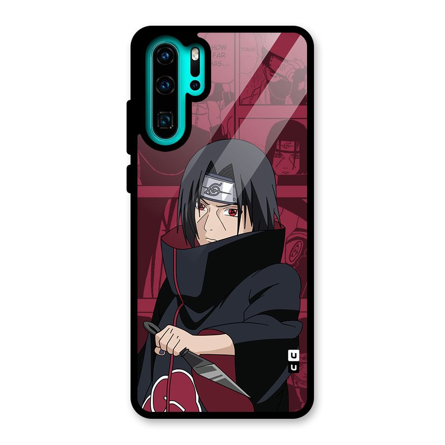 Mang Itachi Glass Back Case for Huawei P30 Pro