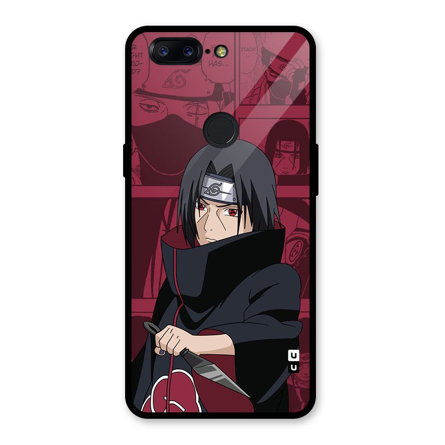 Mang Itachi Glass Back Case for OnePlus 5T
