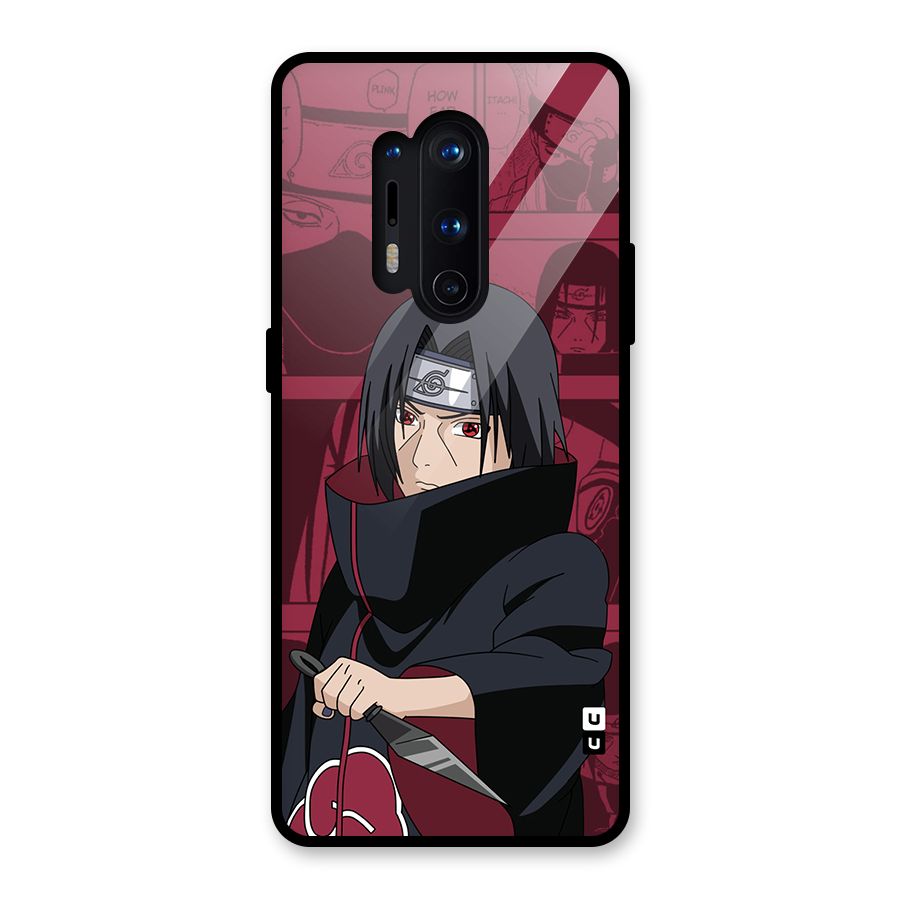 Mang Itachi Glass Back Case for OnePlus 8 Pro