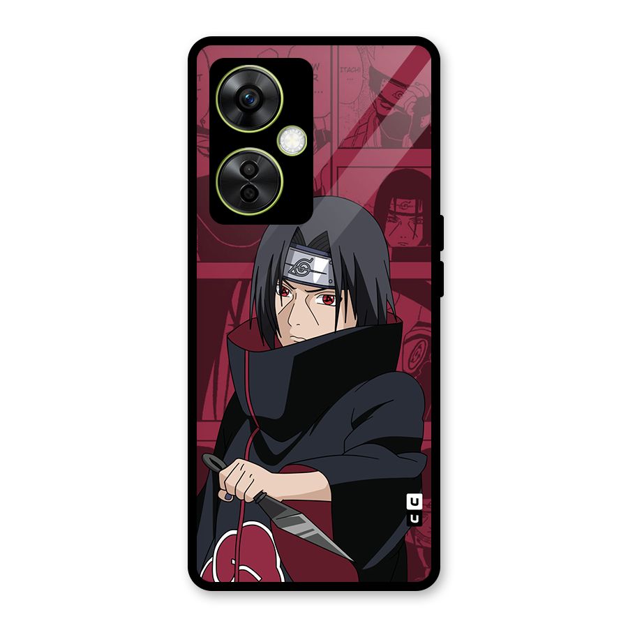Mang Itachi Glass Back Case for OnePlus Nord CE 3 Lite