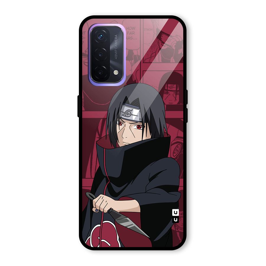 Mang Itachi Glass Back Case for Oppo A74 5G