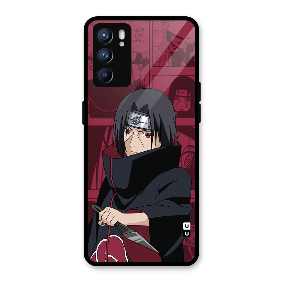Mang Itachi Glass Back Case for Oppo Reno6 5G