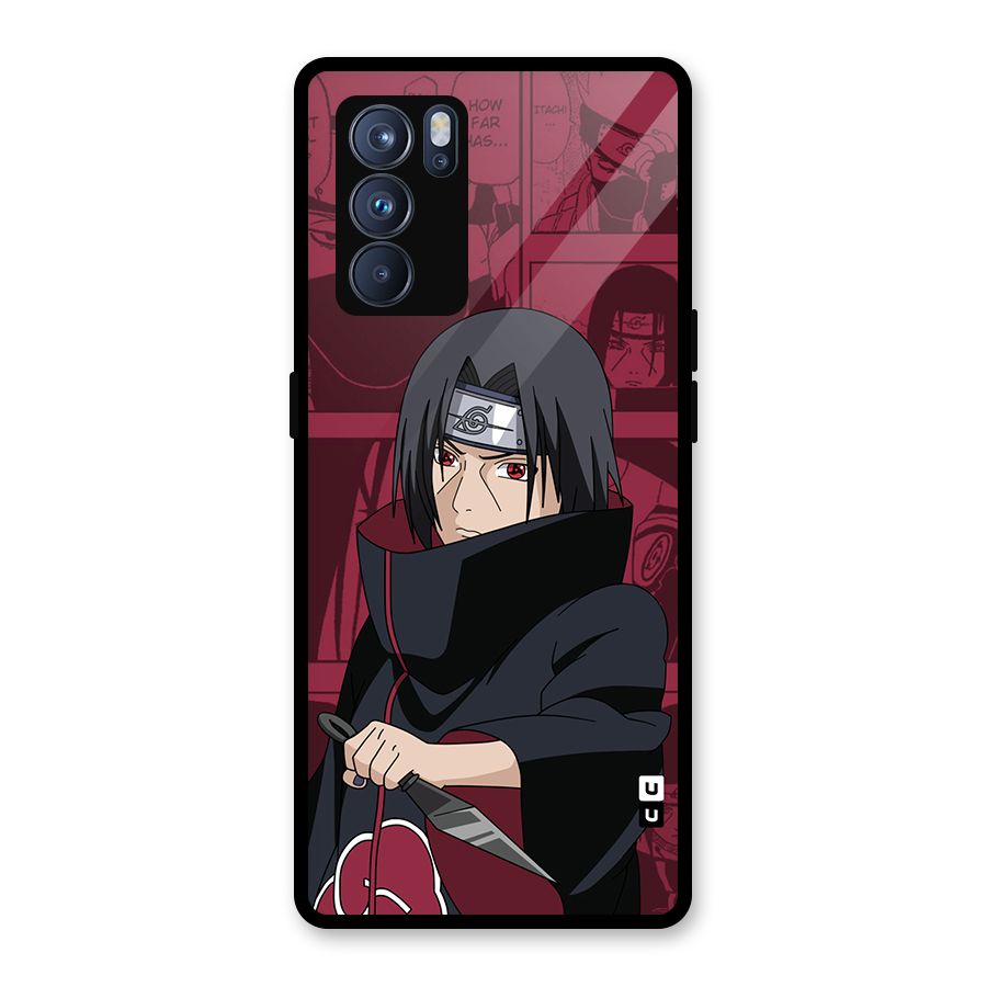 Mang Itachi Glass Back Case for Oppo Reno6 Pro 5G