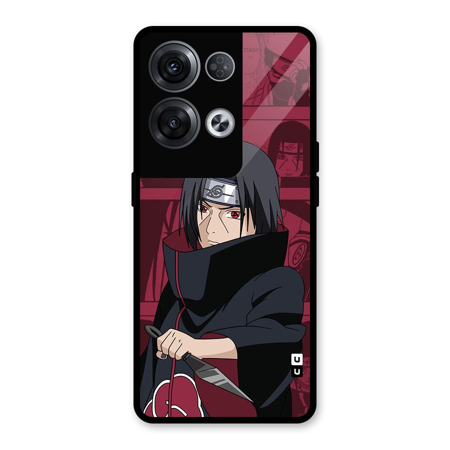 Mang Itachi Glass Back Case for Oppo Reno8 Pro 5G