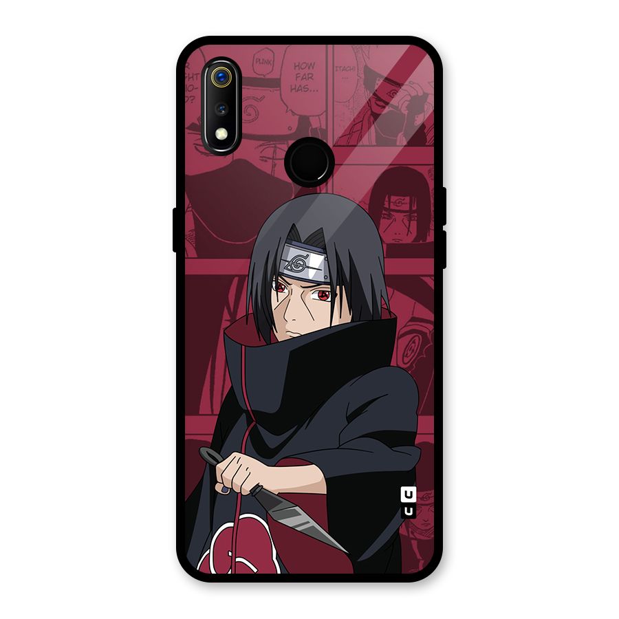 Mang Itachi Glass Back Case for Realme 3i