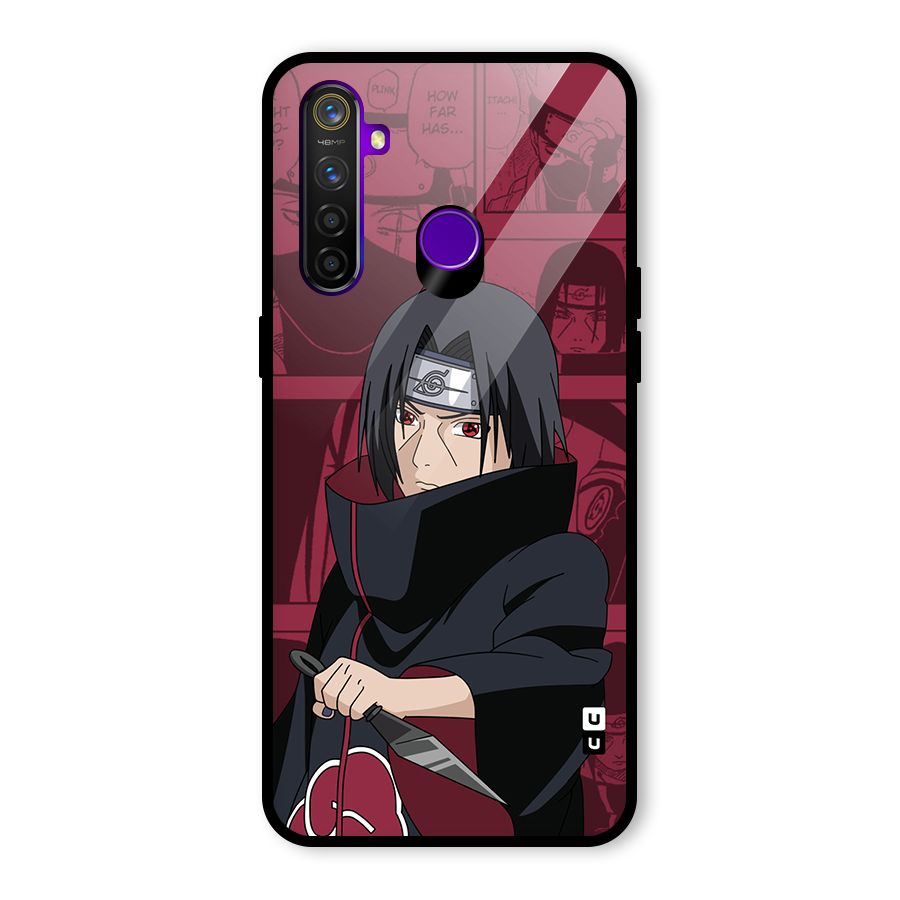 Mang Itachi Glass Back Case for Realme 5 Pro