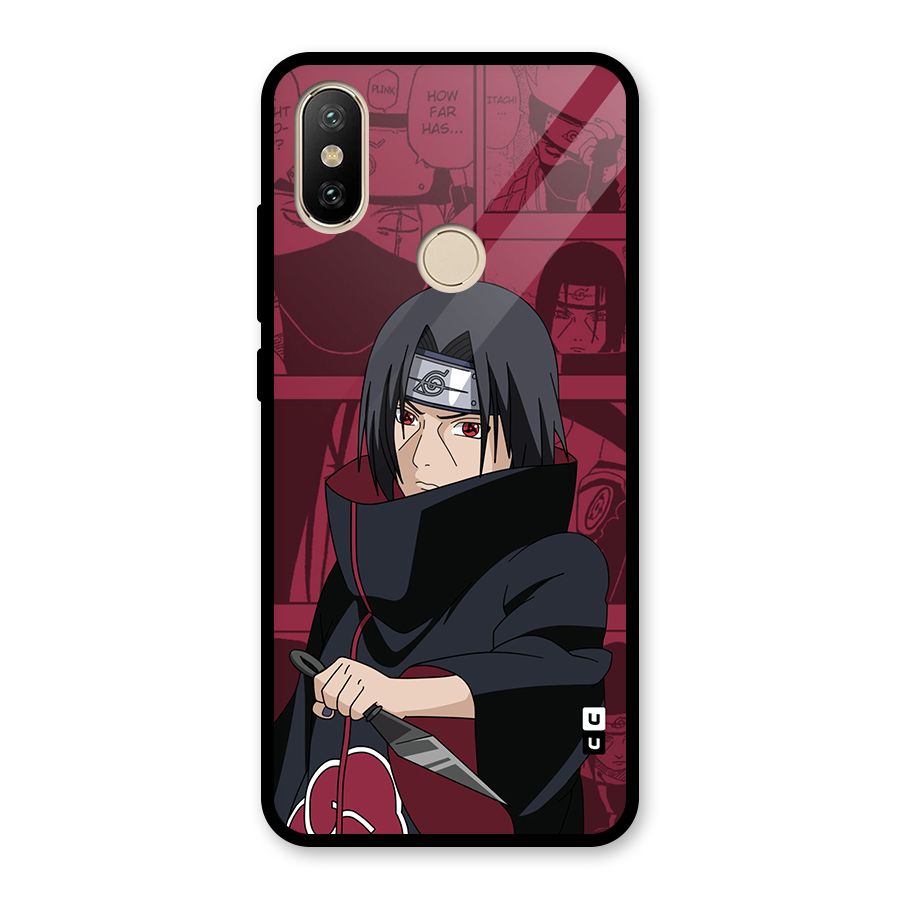 Mang Itachi Glass Back Case for Redmi A2