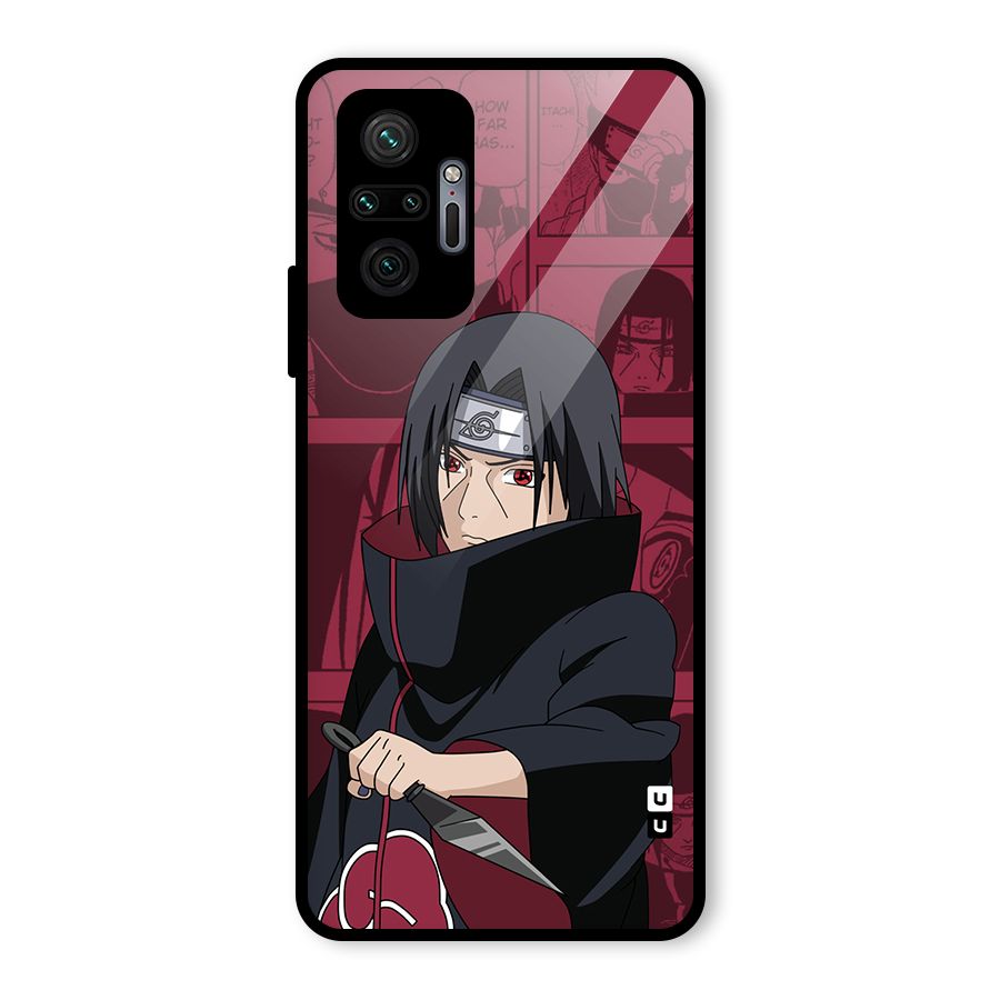 Mang Itachi Glass Back Case for Redmi Note 10 Pro Max