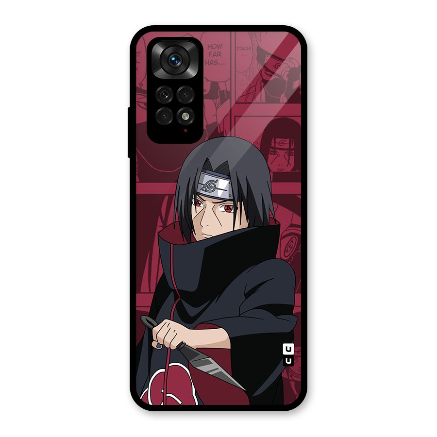 Mang Itachi Glass Back Case for Redmi Note 11