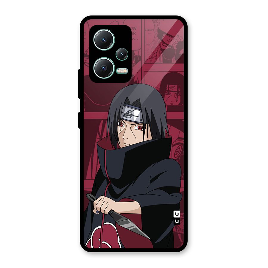 Mang Itachi Glass Back Case for Redmi Note 12 5G