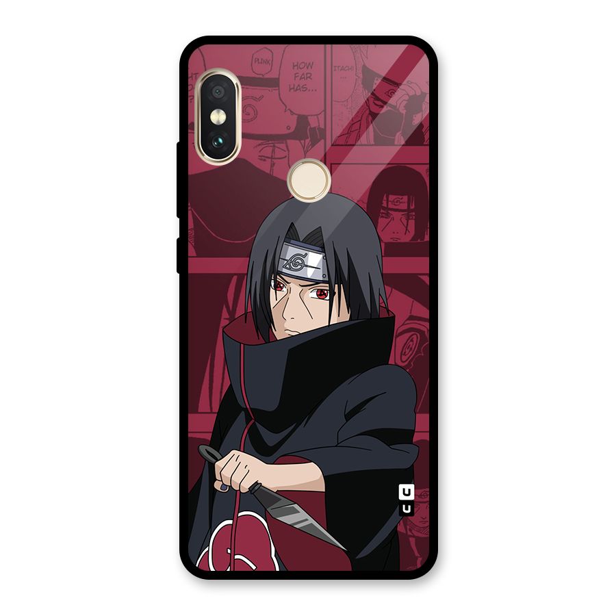 Mang Itachi Glass Back Case for Redmi Note 5 Pro