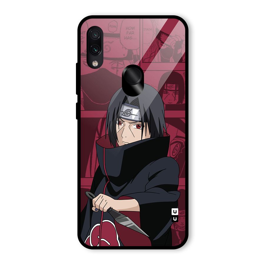 Mang Itachi Glass Back Case for Redmi Note 7 Pro
