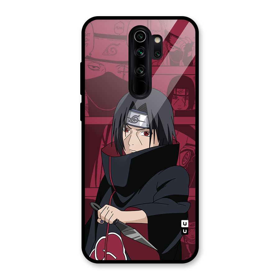 Mang Itachi Glass Back Case for Redmi Note 8 Pro