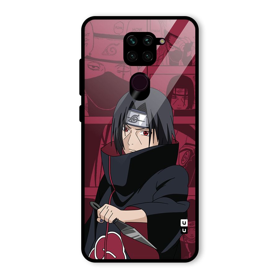 Mang Itachi Glass Back Case for Redmi Note 9