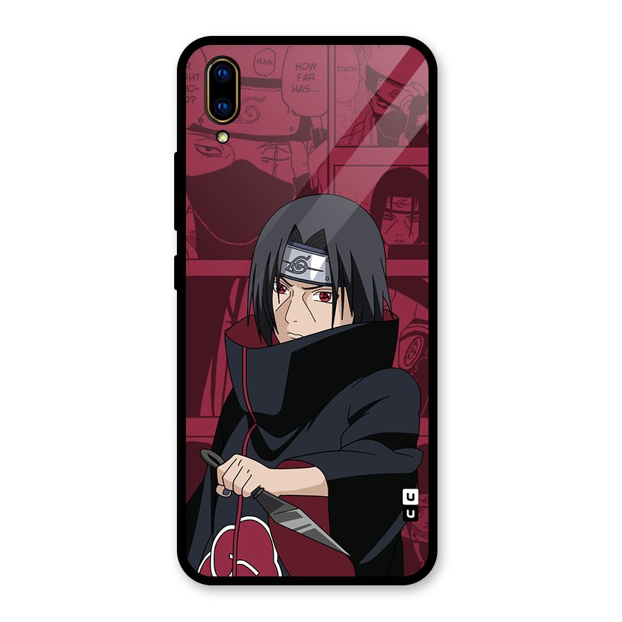 Mang Itachi Glass Back Case for Vivo V11 Pro