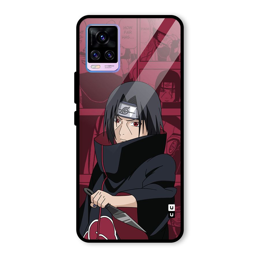 Mang Itachi Glass Back Case for Vivo V20 Pro