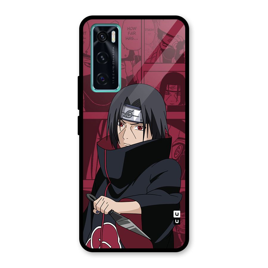 Mang Itachi Glass Back Case for Vivo V20 SE