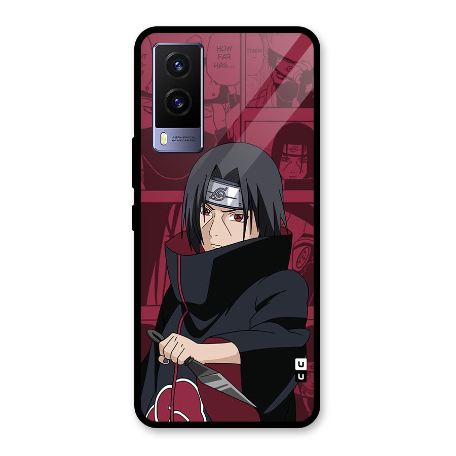Mang Itachi Glass Back Case for Vivo V21e 5G