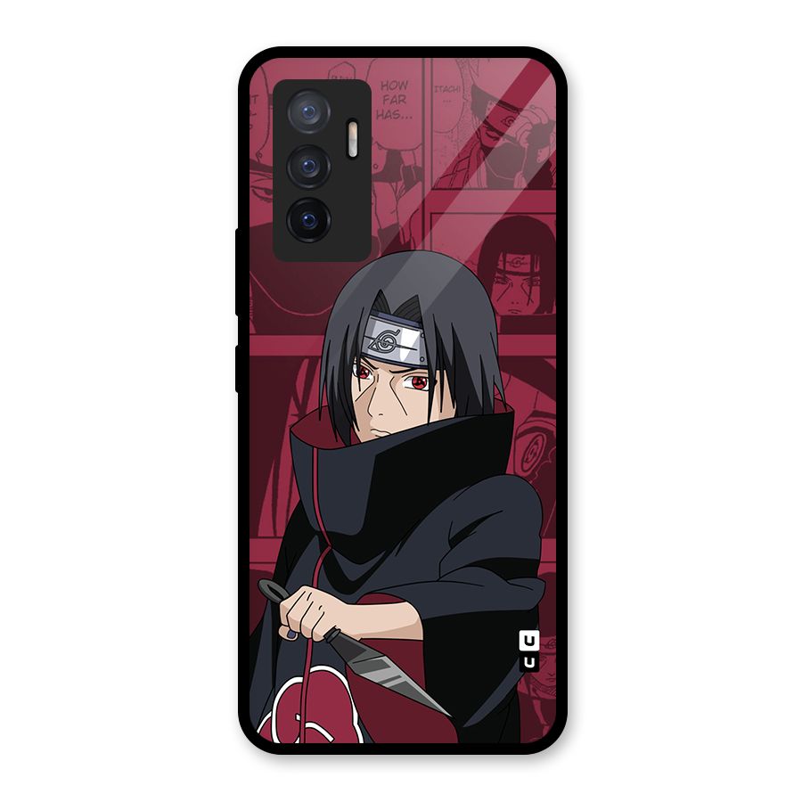 Mang Itachi Glass Back Case for Vivo V23e