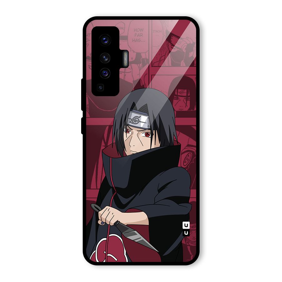 Mang Itachi Glass Back Case for Vivo X50