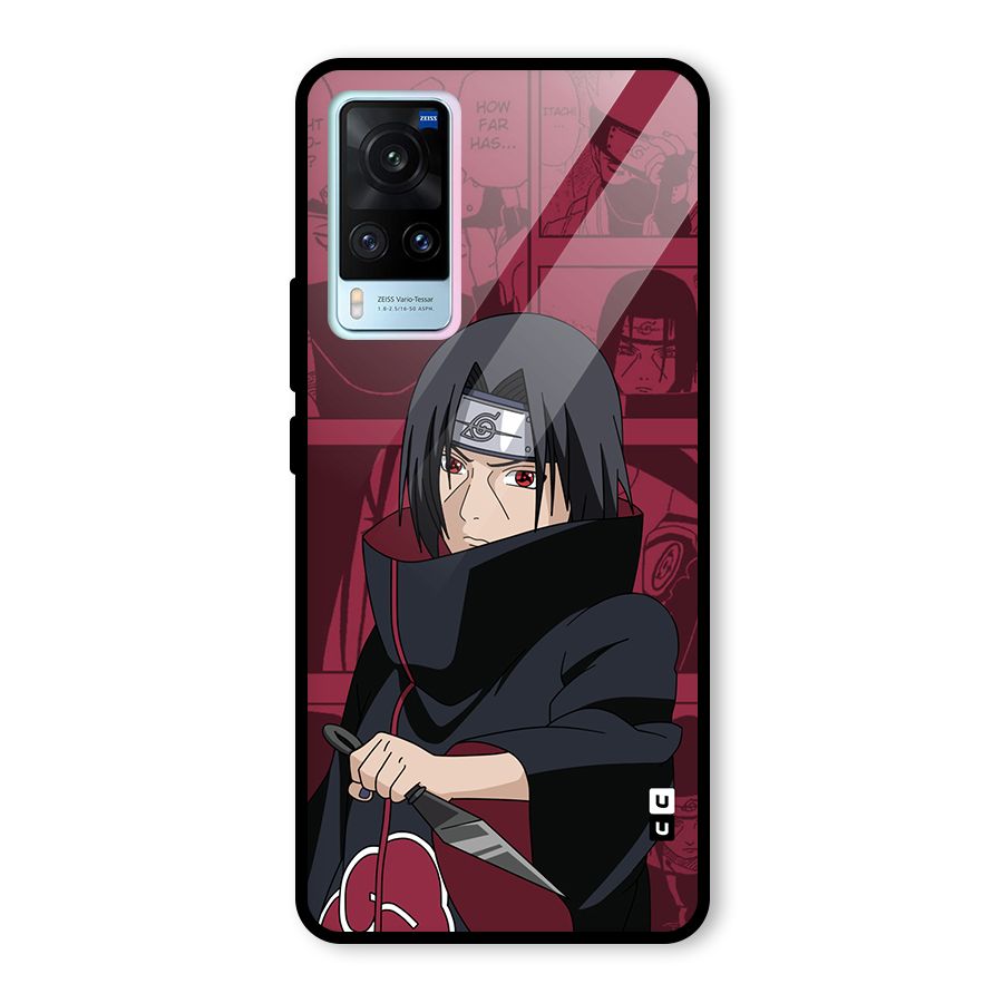 Mang Itachi Glass Back Case for Vivo X60