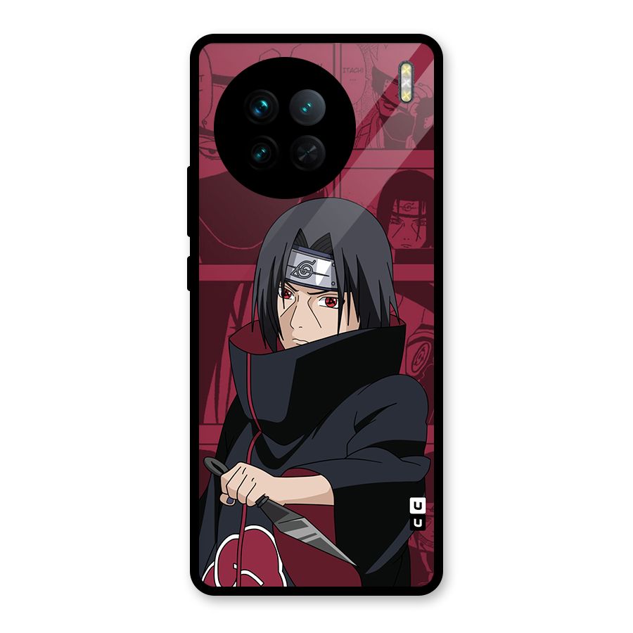 Mang Itachi Glass Back Case for Vivo X90