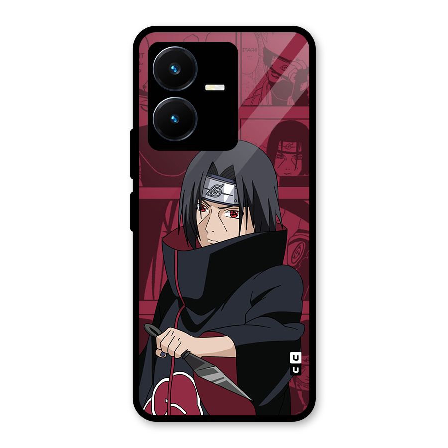 Mang Itachi Glass Back Case for Vivo Y22