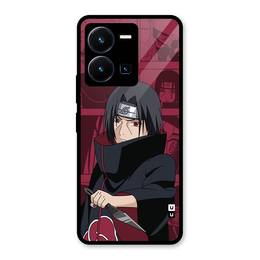 Mang Itachi Glass Back Case for Vivo Y35