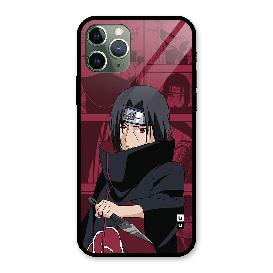 Mang Itachi Glass Back Case for iPhone 11 Pro