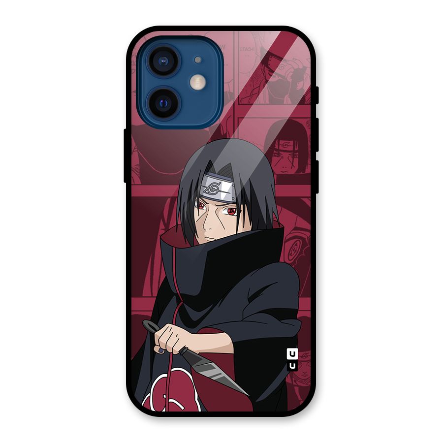 Mang Itachi Glass Back Case for iPhone 12 Mini
