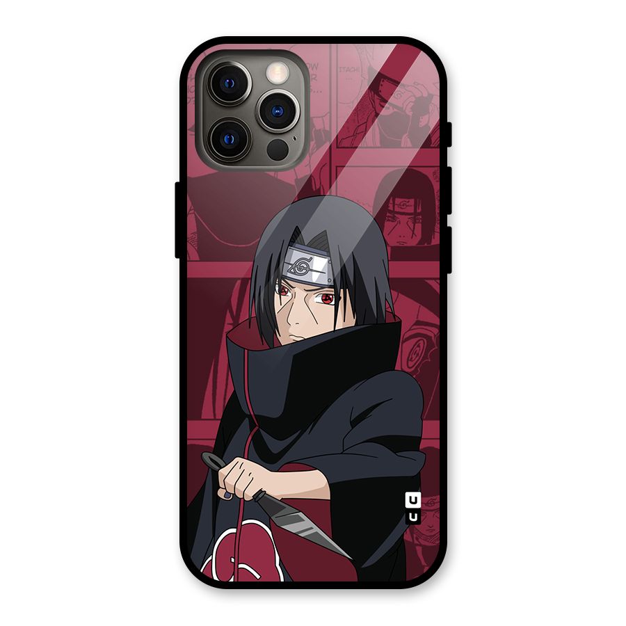 Mang Itachi Glass Back Case for iPhone 12 Pro