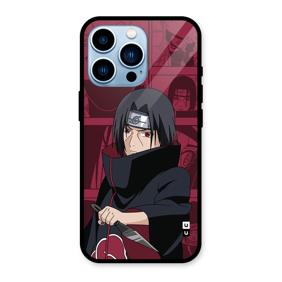 Mang Itachi Glass Back Case for iPhone 13 Pro