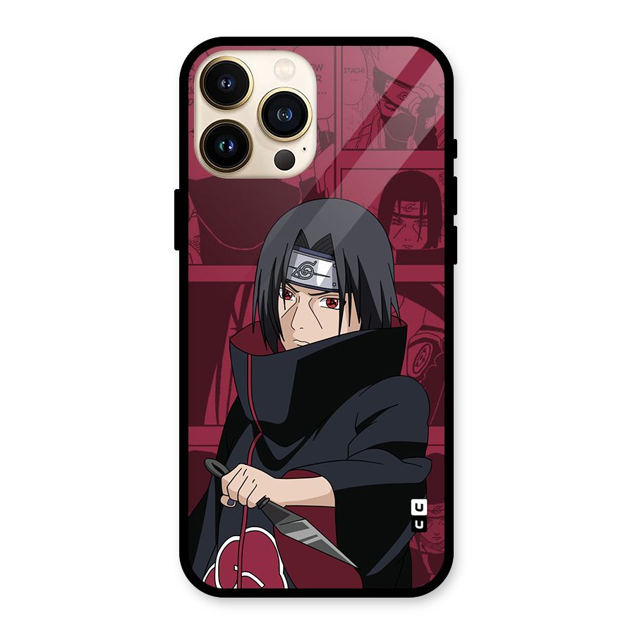 Mang Itachi Glass Back Case for iPhone 13 Pro Max