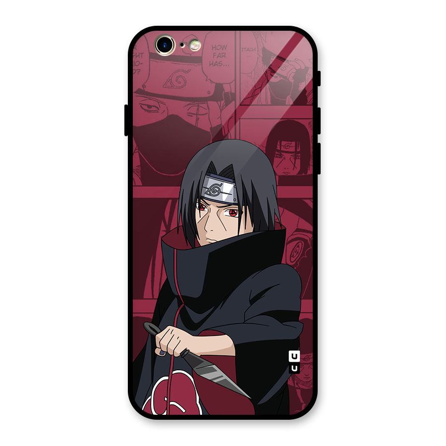Mang Itachi Glass Back Case for iPhone 6 6S