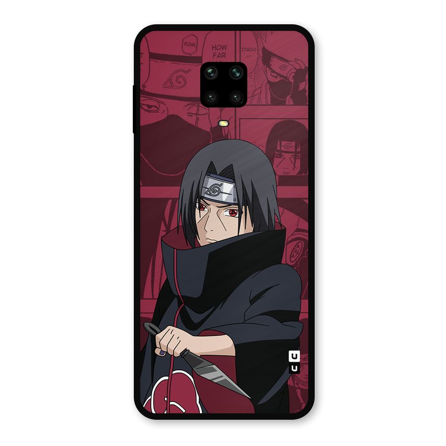 Mang Itachi Metal Back Case for Redmi Note 9 Pro